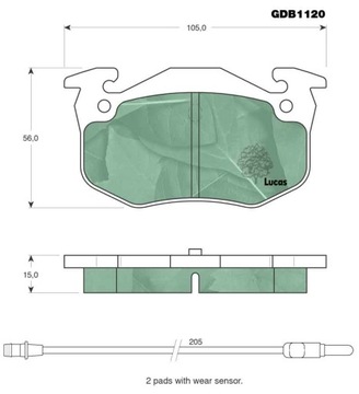 Задние колодки TRW SAFRANE 3.0 V6, VW LT 28-35 2.8 TDi