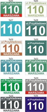 Адресная доска с номером дома, 30 см.