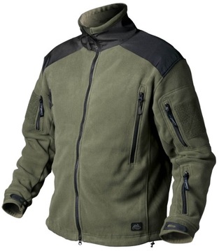 фото ориг. №2, Men's sweatshirt polar helikon liberty fleece olive green/ black xs