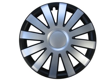 KOŁPAKI 16 CZARNO SREBRNE OPEL VW AUDI FIAT FORD