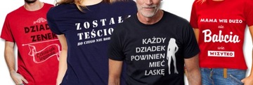 koszulka z nadrukiem babcia i dziadek, dla babci, dla dziadka - XXL