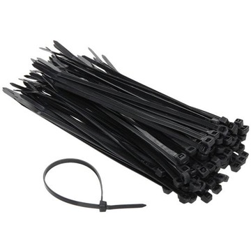 Opaski zaciskowe 3,6mm x 200cm czarne 200mm