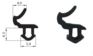 Оконный уплотнитель EPDM S-618 KBE