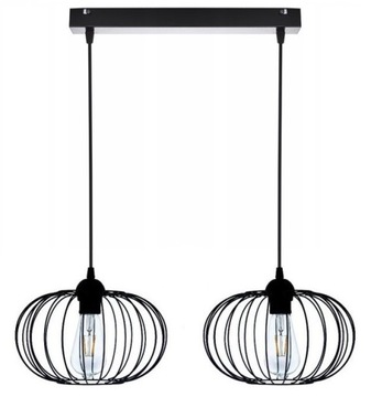 Lampa wisząca sufitowa ELIPSA Loft RETRO 2xE27