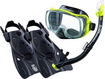 TUSA ZESTAW IMPREX 3D maska fajka PŁETWY UF0103 42-49 na wakacje snorkeling