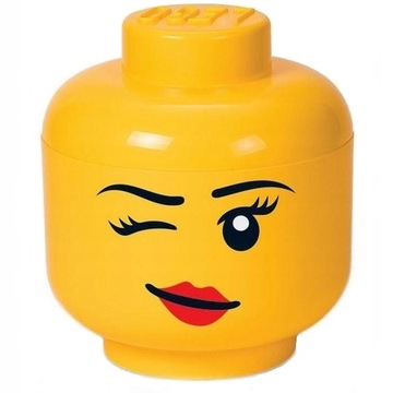 LEGO POJEMNIK MAŁA GŁOWA DZIEWCZYNKA OCZKO - WINKY S 2 LITRY