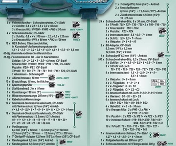 НАБОР ИНСТРУМЕНТОВ MANNESMANN ИНСТРУМЕНТЫ 303 EL.