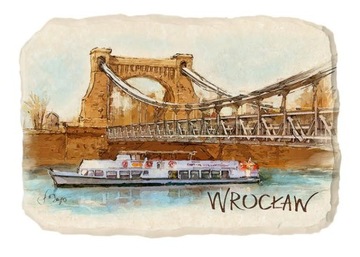 Magnes na lodówkę kamień WROCŁAW 2 - MOST 018C1