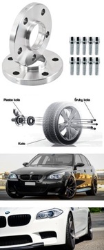 фото ориг. №12, Spacers (spacers) bmw e36 e39 e60 e90 e38 5x120 12mm+ bolt