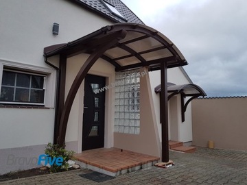 Zadaszenie nad drzwi wejściowe, model RADIAN extra