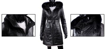 Dámsky kožený kabát Zimný DORJAN ANG450_4 XS
