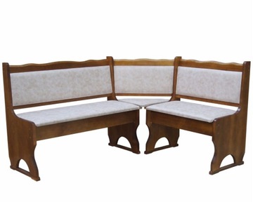 KUCHENNY NAROŻNIK SOSNOWY TAPICEROWANY 160x140cm