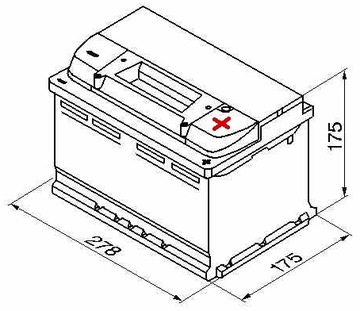 Аккумулятор VIRTZ 12В/72Ач P+ 680A FRESH, НОВЫЙ