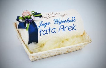 Подарок на день отца Вышитое полотенце для папы