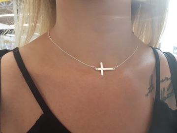 Strieborný náhrdelník Retiazka s krížikom KRIŽIAK
