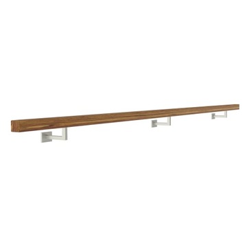 фото ориг. №2, Handrail wall-mounted wooden 40x40 210cm oak color