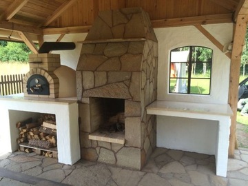 ПИЦЦА-ХЛЕБ В ПЕЧИ НА ТОСКАНСКИХ ДЕРЕВЯНЯХ