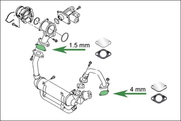 Заглушки EGR AUDI A2 A3 A4 A6 1,2 TDi / 1,4 TDi / 1,9 TDi / 2,0 TDi