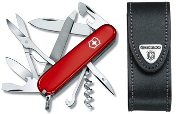 Victorinox 1.3743, scyzoryk Mountaineer + etui skórzane 4.0520.3, 91 mm