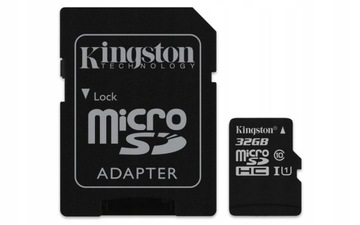 Карта памяти KINGSTON Micro SD 32 ГБ C10 + АДАПТЕР