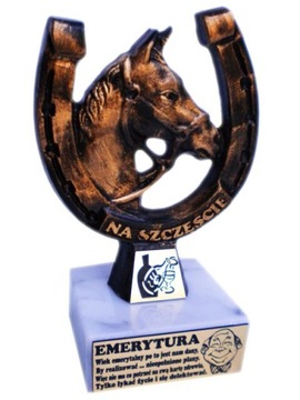 Statuetka Podkowa Emeryta Lub Emerytki Emerytura