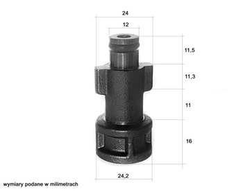 REDUKCJA BAYONET DO BOSCH STARY TYP ZŁĄCZKA WTYK