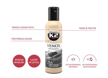 K2 VENOX молочко для удаления царапин + аппликатор