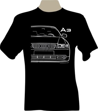 KOSZULKA T-shirt z nadrukiem fana audi A3