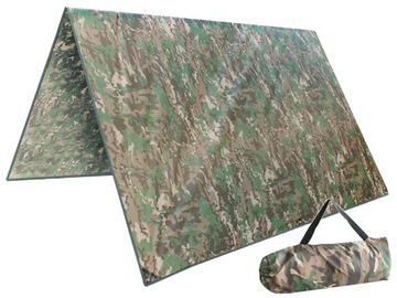 PŁACHTA PLANDEKA BIWAKOWA MFH TENT TARP Polowy 200x300cm 360g MULTICAM