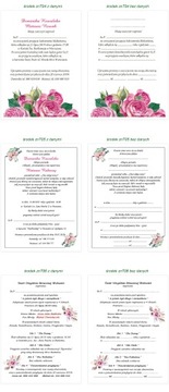 ZAPROSZENIA Ślubne Kościelny + Cywilny DUŻY WYBÓR