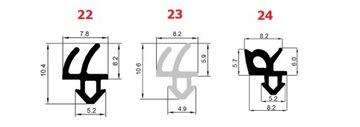 VEKA S-1126A Уплотнитель оконный, СЕРЫЙ