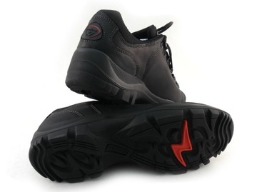 WOJAS 9377-91 buty trekkingowe czarne skóra 38