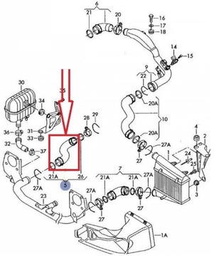 ТРОС ТУРБО ИНТЕРКУЛЕРА AUDI A4 B6 8E0145834M