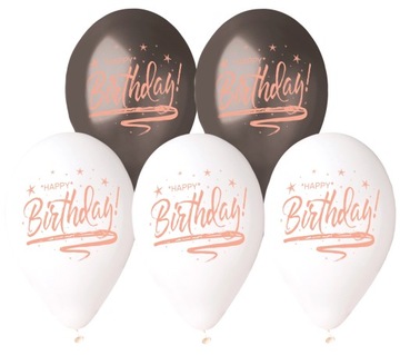 BALONY PASTEL HAPPY BIRTHDAY-30CM-5SZT-9149