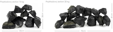Сланец NERO Stone Черный для аквариума ХИТ 1кг