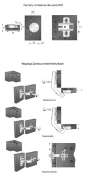 ДОПОЛНИТЕЛЬНАЯ ПЕТЛЯ 135 ДЛЯ УГЛОВОГО ШКАФА