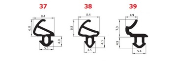 Уплотнитель оконный VEKA S-834x