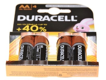 Батарейки Duracell R6 AA LR6 1,5В 4 шт. для лампы