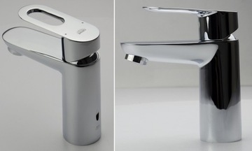 НАСТЕННЫЙ смеситель GROHE + ДОЖДЕВОЙ ДУШ + РАКОВИНА