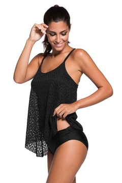 TANKINI STRÓJ KĄPIELOWY Ażurowy Figi 3XL/4XL