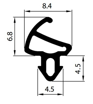 Уплотнитель оконный 10mb KOMMERLING S-1150