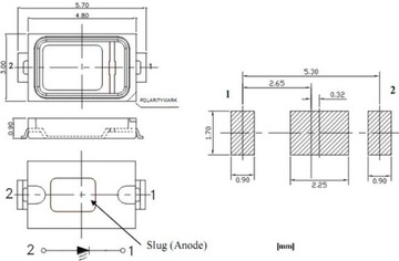 ART 0.5W LED SMD-5730 БЕЛО-ХОЛОДНЫЙ 10шт