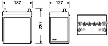 Аккумулятор 12В 40Ач 330А S4018 BOSCH S4