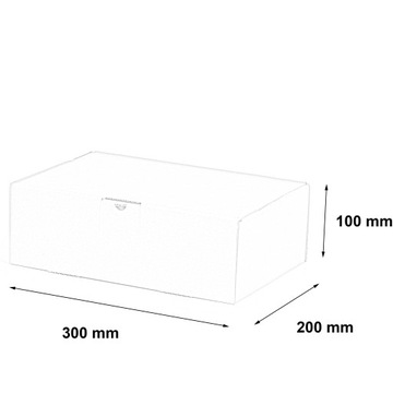 КАРТОННАЯ КОРОБКА 300x200x100 мм, ПОД ЗАКАЗ, 10 шт.