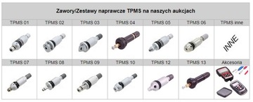 Zawór TPMS 01 czujnik ciśnienia w oponach BMW Lexu