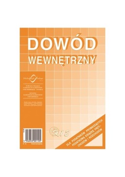 DRUK DOWÓD WEWNĘTRZNY K12 format A5