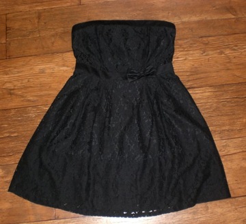 Sukienka czarna koronka Reserved 36 S 38 M