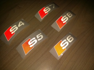 Наклейка на суппорт AUDI S5, отражатель, ПЕРЕДНЯЯ ЧАСТЬ