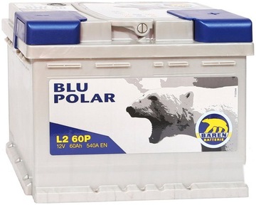 AKUMULATOR BAREN POLAR BLU L2 60P 12V 60Ah 540A FV