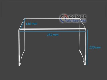 УНИВЕРСАЛЬНАЯ СТОЙКА ИЗ ПЛЕКСИ 250/150/130